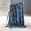 Catherine Lansfield Enchanted Twilight Animals - Coperta in pile, 130 x 170 cm, colore: blu navy