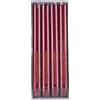 DONAU HOME Candele da tavola onice/paraffina/set di candele a pilastro, 22 x 250 mm/4 pezzi/rosso/candele decorative/per decorazione