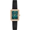 VICTORIA HYDE Orologio da polso da donna, analogico, al quarzo, quadrato, con quadrante verde, elegante, Nero verde, Lusso