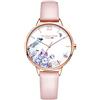 VICTORIA HYDE Oro Rosa Donna Orologio al Quarzo Floral Viso Cinturino in Maglia di Acciaio Inossidabile