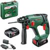 Bosch Martello perforatore a batteria UniversalHammer 18V (2 batterie da 2,5 Ah, 18 Volt System; foratura/foratura a percussione/scalpellatura; potenza del colpo da 2,0 J, SDS Plus)