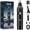 Brigin Tagliapeli Naso e Orecchie Professionale Indolore,Tagliapeli per Naso IPX7 impermeabile e facile da pulire,Ricaricabile USB Rasoio Professionale Trimmer