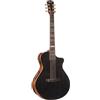 Cort Masterpiece Series - Chitarra A/E moderna, nera, con custodia