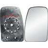 LONGLING Ricambio Specchio Laterale Sinistro 110mm Circolare con Vetro Riscaldato e Retropiatto per Renault Master, Opel Movano, Nissan NV400, Primastar 2006-2024