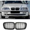 Haoyijiahui E46 Griglia Paraurti Anteriore Nera Lucida per BMW Serie 3 E46 4 Porte 1998-2001 PRE, Non Adatta per Modello 2 Porte (For 3er E46 4D 1998-2001 PRE)