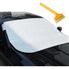 KASESSS Copertura Per Parabrezza Auto 140 x 100cm Con Raschietto Per Il Ghiaccio, Ripiegabile Parabrezza Auto Antigelo, Telo Copriauto Per Bloccare Neve, Brina, Raggi Uv, Escrementi Di Uccelli
