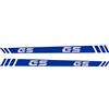 BLACK DOVES GRAPHICS n.2 Adesivi RIFRANGENTI compatibile con/sostitutivo per BMW Motorrad R 1200 1250 GS Adventure paramani (Blu Rifrangente)