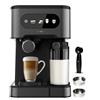 Cecotec Macchina Caffè Espresso Power Espresso 20 ColdBrew Latte+. 1350W, 20Bar, ColdBrew, Schermo Touch Color, Serbatoio Acqua 1.5L, 500ml Latte, Acciaio Scuro, Scaldatazze, Doppio Braccio