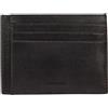 Calvin Klein Uomo Porta Carte Clean Essential Cardholder in Pelle, Nero (Ck Black Palmellato), Taglia Unica