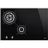 SMEG PM3743D, Piano cottura CLASSICA a induzione e gas, Black glass