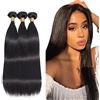 Evaxilc 28 30 32 Inch Unprocessed tessuto capelli 1B Natural Black Bundles Human Hair Extension Brazilian Virgin Human Hair Straight Minimal Shedding Double Weft Weave Hair Extension For Women