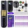 MAST TATTOO Mast Fold2 Pro Kit Tatuaggio Senza Fili, Penna Professionale Rotativa