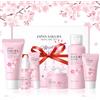 BeauBase Kit per la Cura della Pelle Sakura 6 Pezzi, Skin Care Ragazza 12 Anni, con Detergente, Tonico, Siero, Crema Contorno Occhi, Crema Viso e Crema Solare, Cura Delicata per Tutti i Tipi di Pelle