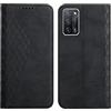 KOUYI Cover per Oppo A16 / A16S / A54S / A55 5G / A53S 5G, Custodia Portafoglio,Cover Libro,Pelle Flip/Folio Case con [Funzione di Supporto] [3-Scheda Slot] [Magnetica] Antiurto (Nero)