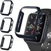 iVoler 3 Pezzi Cover Rigida PC per Apple Watch SE (2025/2022 / 2020) / Series 6 5 4 40mm (Senza Pellicola Protettiva), Ultra Sottile Custodia Antiurto e Anti-Graffio Bumper Case, Blu Mezzanotte