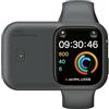 QCHMM Power Bank per Apple Watch Portatile, 1200mAh Caricatore Wireless Per Apple Watch 40/41/42mm Series 10/9/8/7/6/5/4, Ricarica a Induzione Magnetica (Mezzanotte)