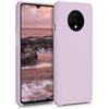 kwmobile Cover per OnePlus 7T Custodia - Back Case per Smartphone in Silicone TPU - Protezione Gommata - malva pastello