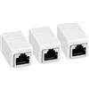 ECSiNG Accoppiatore RJ45 Cat7 Schermato Femmina-Femmina - 6 Pezzi, 10 Gbps/600 MHz, Compatibile Con Cavi Cat6A, Cat6, Cat5e, Cat5. Prolunga La Rete Senza Perdite, Plug And Play, Involucro In ABS Antiurto.