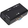 Leapiture Splitter VGa 1 in 2 Uscite 250 MHz Alimentato Tramite USB 1920x1440 Splitter Video 1080P Splitter Video VGa Interfaccia Placcata Oro per La Duplicazione dello Schermo