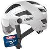 ABUS Casco da città Hyban 2.0 ACE - Casco da bicicletta con visiera, luce e calotta rigida in ABS - per uomo e donna