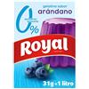 Royal, Gelatina, Gusto Mirtillo, Light, 10 Kcal, 31 gr