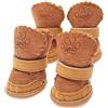 PPGGOPP Scarpe per Cani,4 Pezzi Stivali per Cani Paw Protector,Scarpe per Cani Impermeabili,Scarpe Antiscivolo per Zampe di Cani con Antiscivolo,Scarpette Cane per Cani per Cani di Taglia Piccola (Marrone 1)