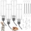SUNOYA 4 Pezzi Beverino Coniglio, Abbeveratoio Conigli 350 ml, Borracce per Conigli Automatico, Beverino Criceto da Appendere Senza Gocciolamento per Roditori, Cavie, Criceti, Cincillà