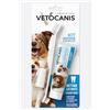 Vetocanis Bio00068 Kit per la cura dei denti per cani con spazzolino da denti, dentifricio e spazzolino da massaggio, formaggio aromatizzato