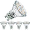 EACLL Lampadine LED GU10, super calde, 2200 K, 4,9 W, equivalenti alogene, 60 W, confezione da 4, 460 lumen, illuminazione senza sfarfallio, fascio ampio 120°, non dimmerabile AC 230 V, lampada a