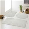 Liveinu Tappeti Bagno Antiscivolo, Tappeto Pelo Lungo, Tappetino Bagno Morbido e Assorbente, Per il bagno, la doccia, la vasca da bagno o come tappetino WC, Bianco, 80x150cm