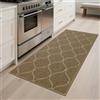 COSY HOMEER Tappeto da cucina antiscivolo, 60 x 120 cm, lavabile, lavabile in lavatrice, per corridoio, cucina, lavanderia, ingresso, beige