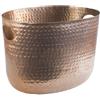 Buddy´s Bar Buddy's Bar - Secchiello per Il Ghiaccio, refrigeratore per Bottiglie, capacità 7 Litri, refrigeratore per Bevande, per Vini, per Champagne, glacette, 30 x 23,5 cm, Altezza 23 cm, Rame martellato