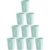 ENGELLAND - 10 bicchieri di plastica, menta, colori pastello, 400 ml, resistente alla rottura, impilabili, riutilizzabili, in plastica, riutilizzabili, per feste, bicchieri da bere