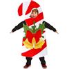 TAGVO Costumi di Natale per Bambini con Tema Alberi di Natale e Bastoncini di Zucchero, Christmas Cosplay Costume Natale Serie Sorpresa per Ragazzi e Ragazze