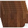 CHONGQILAO Pavimentazione Autoadesiva per Case delle Bambole Scala 1:12, 6 Fogli di Finto Parquet Adesivo In Miniatura per Casa Bambole, Autoadesivi Murali per Case delle Bambole, Accessori Casa delle Bambole
