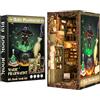 CUTEBEE Book Nook Kit - Casa Delle Bambole Fai da te in Miniature da Costruire, Magic Pharmacist Booknook Puzzle in Legno 3D, Decorazione della Libreria, Regali per Familiari e Amici