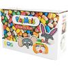 PlayMais Fun to Play Masks Kit Fai da Te per Bambini a Partire dai 3 Anni | Giocattoli per Le abilità motorie con 500 Pezzi e 6 Maschere in Cartone da progettare | Giocattoli Naturali | Stimola la