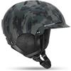 Odoland Casco da Sci per Adulti e Ragazzi, Helmet da Snowboard per Uomo e Donna, Casco da Neve Ventilazione, Paraorecchie Rimovibili, Compatibile con Occhiali da Sci e Snowboard, Nero Mimetico