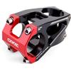 CXWXC Attacco Manubrio Bicicletta in Lega di Alluminio, Morsetto 31,8 mm, 45 mm, per Mountain Bike, Bici da Strada, BMX, MTB (Nero)
