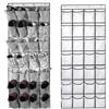 Yunyige Porta Scarpe da Appendere,Scarpiera da Porta,Scarpiera da Appendere,Scarpieras da Portas Salvaspazio con 28 Tasche,Organizer Pieghevole da Appenderes (Bianco)