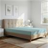 Pizuna Linens Pizuna Lenzuolo angoli 100% Cotone 160x200 cm Blu 400 fili trama sateene | Lenzuolo con angoli 100% cotone a fiocco lungo, raso, 160x200 cm, colore Bambina Blu, 400 fili, tasca profonda 40cm