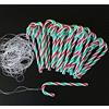 DAHI Bastoncini di Zucchero 32pezzi Plastica Candy Cane di Natalizie, da Appendere, Decorazioni per Albero di Natale (Verde/32pcs)