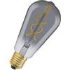 OSRAM Edison Lampadina LED, 5 W Equivalenti 15 W, Attacco E27, Luce Calda 1800K, Confezione da 1 Pezzo