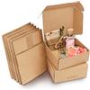 50 Scatole Regalo Per Bomboniere Matrimonio: Portaconfetti Con Nastri In Carta Perla - 2