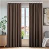 Deconovo Tende Camera da Letto 2 Pezzi Coprente Oscuranti Termiche Isolanti Tende Soggiorno Moderne Elegante con Nastro per la Casa 140x160 CM Marrone