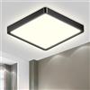 LQWELL® Plafoniera Lampada da soffitto a LED, Lampada da bagno impermeabile IP44 Rotonda Piatta 23W 4000K 2600LM Sottile per Soggiorno Bagno Camera da letto Cucina Seminterrato Ufficio, 300 * 25mm