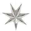 Capaneus Stelle di Carta da Appendere, Stelle di Carta 45cm Ø Argento, Decorazione Natale Stella di Cartas, Stella Pieghevole Natalizia per Decorazione Albero Natale, Matrimoni, Compleanni, Finestra