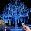 MXJFYY Solari Luci Della Pioggia di Meteore, 11.8 Inch 10 Tubi Impermeabili Catena Luminosa Luci LED Fairy String Lights per Giardino Albero di Natale, Cortile, Festa, strada, Decorazione per Matrimoni