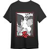 Comic Studio | Naruto Maglietta | Licenza Ufficiale | Itachi Uchiha | Unisex | Nero | S