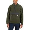 Carhartt RELAXED FIT FLEECE PULLOVER, Giacca in Pile, Uomo, Basil Heather, L
